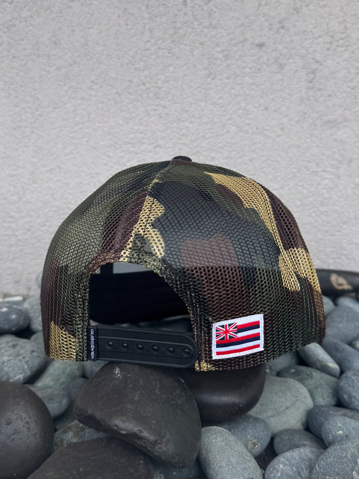 QUIKSILVER HAWAII CAMO VISION TRUCKER - BLACK