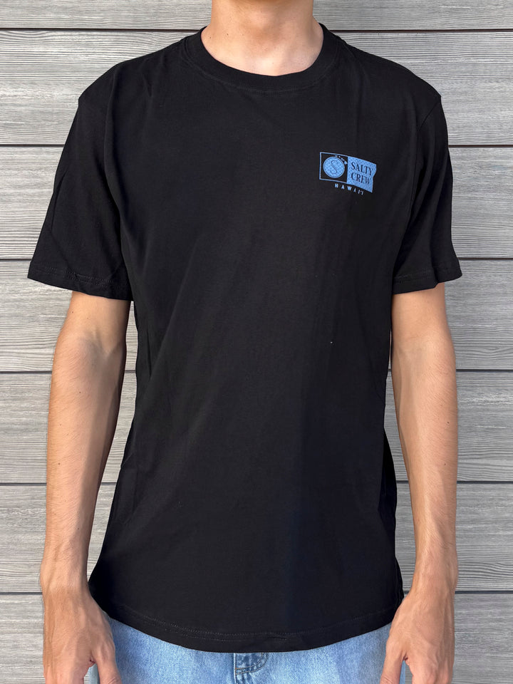 SALTY CREW HAWAII FLAGSHIP TEE - BLACK
