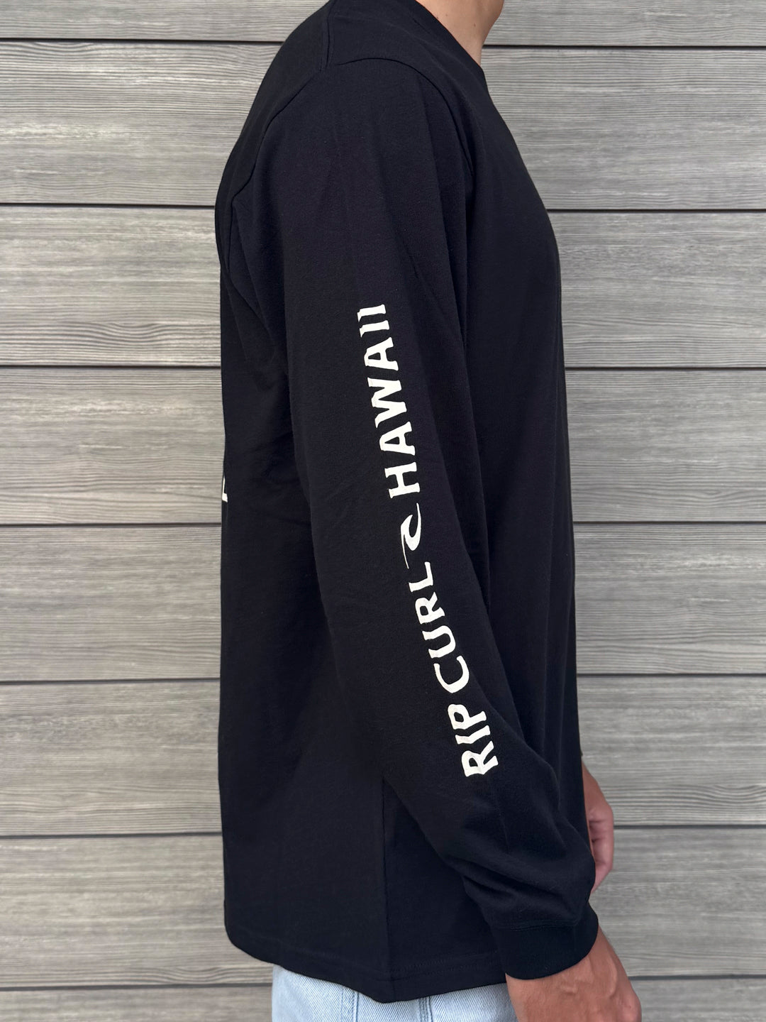 RIP CURL HAWAII AHI LONG SLEEVE TEE - BLACK