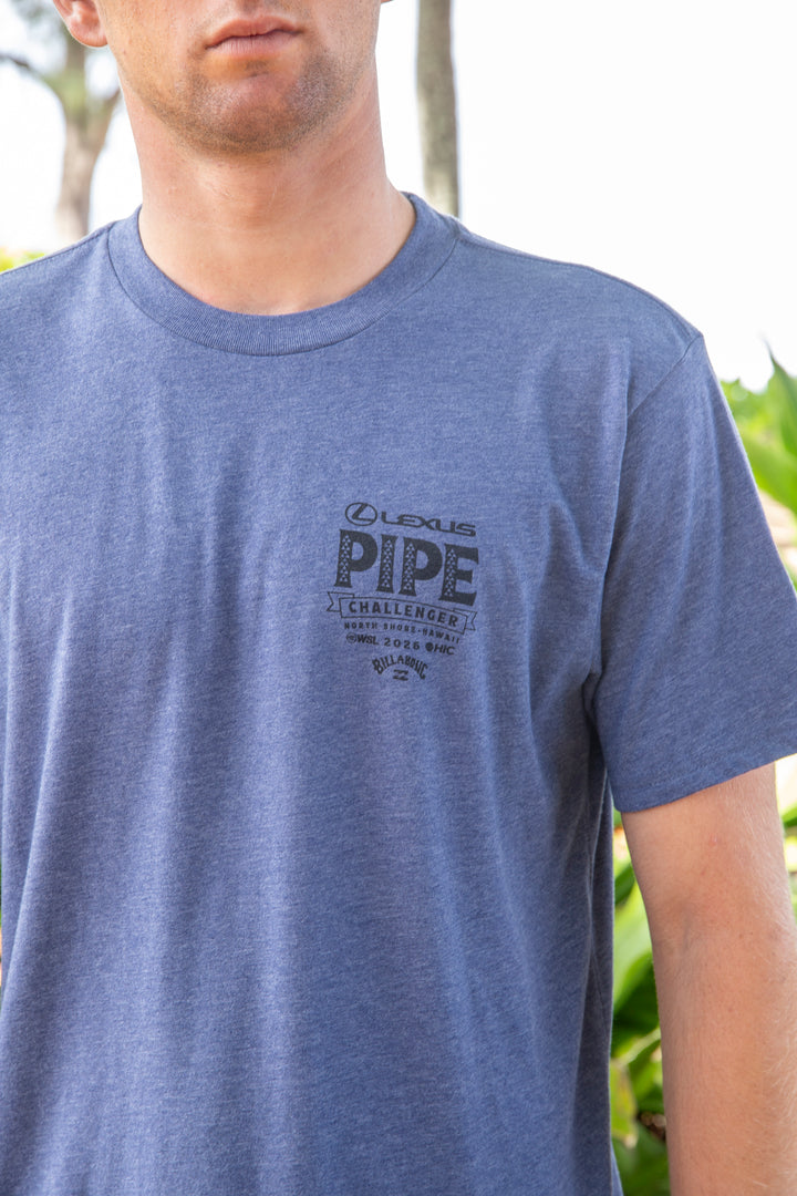 LEXUS PIPE CHALLENGER 2026 TEE - NAVY HEATHER