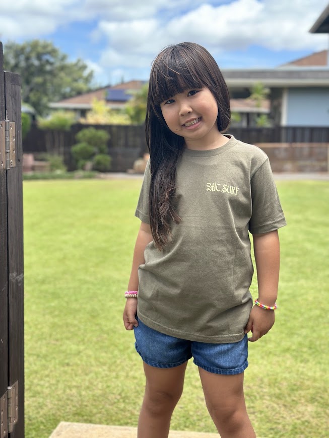HIC TUBEROSE GIRLS TEE - MILITARY GREEN