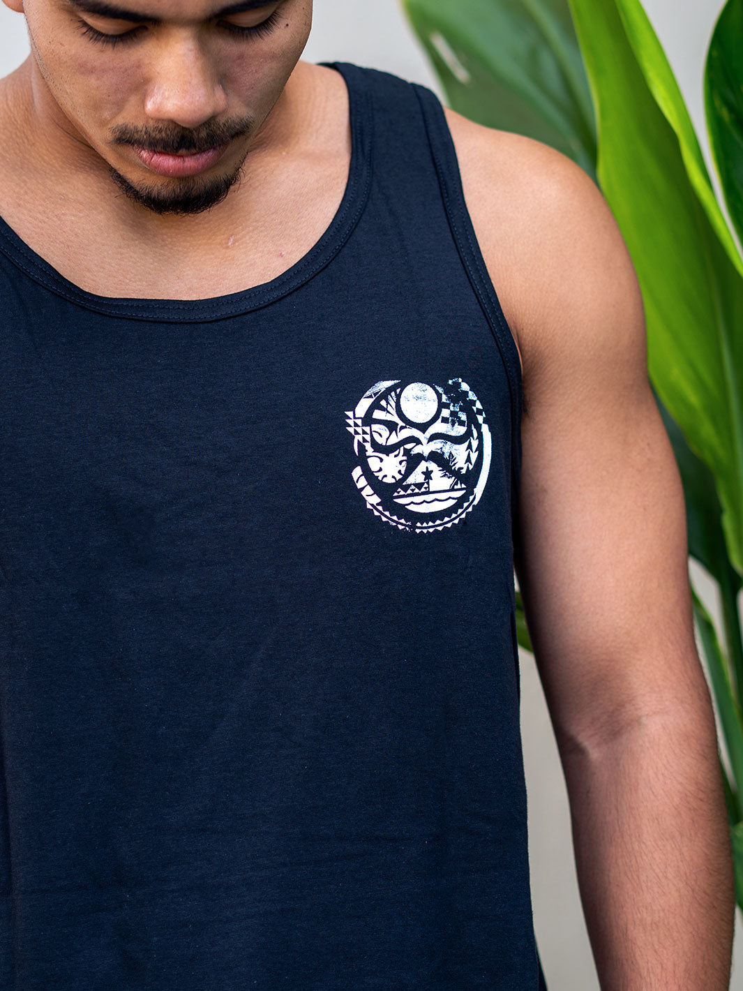 HIC IKAIKA DOT TANK TOP - BLACK