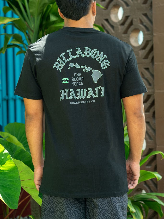 BILLABONG ISLAND CHAIN BASIC TEE - BLK