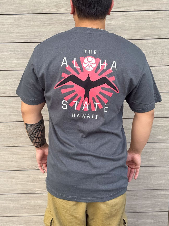 HIC IWA SUN BURST TEE - CHARCOAL