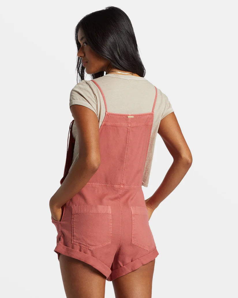 BILLABONG WILD PURSUIT OVERALL - RED CLAY