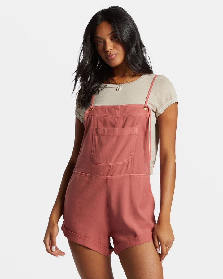 BILLABONG WILD PURSUIT OVERALL - RED CLAY