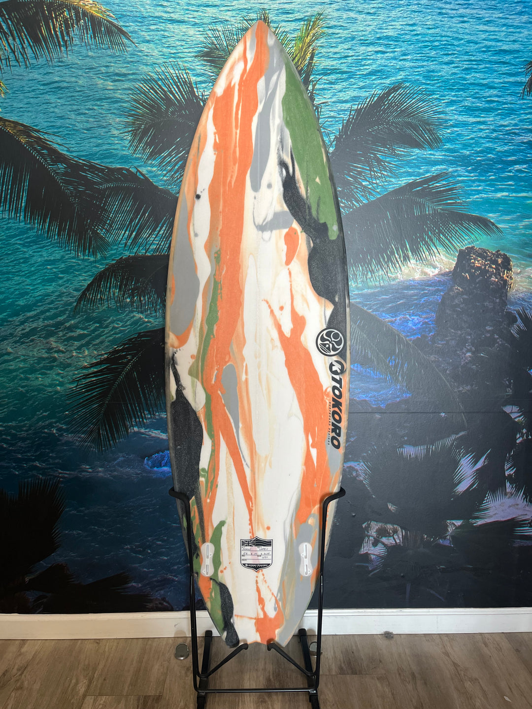 KERRY TOKORO 5`8" TWIN SWALLOW TAIL SURFBOARD KT 10362S