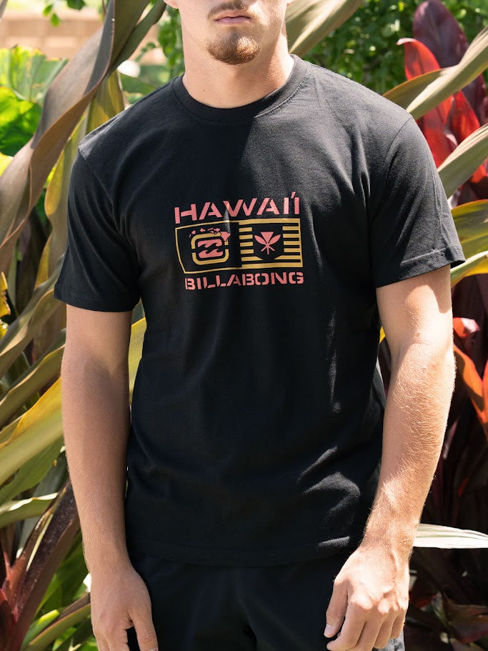 BILLABONG KAHILI TEE - BLACK
