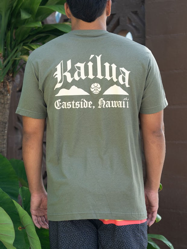 HIC KAILUA EASTSIDE TEE - MIL GREEN