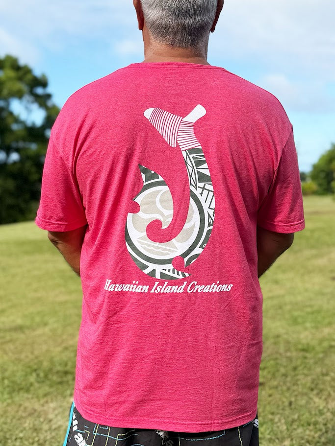 HIC KAILUA HOOK TEE - HEATHER RED