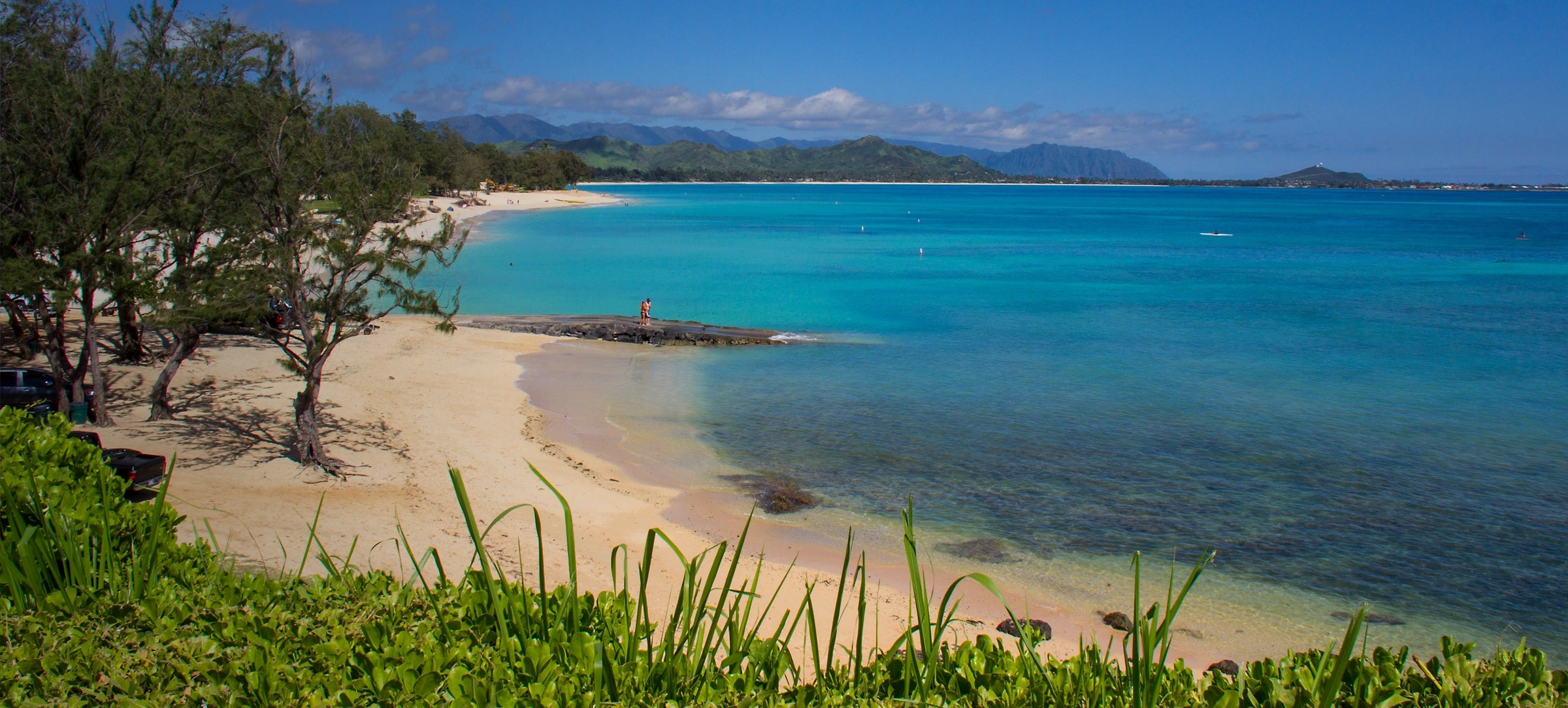 Pristine Kailua Beach on Oahu's Windward shore.