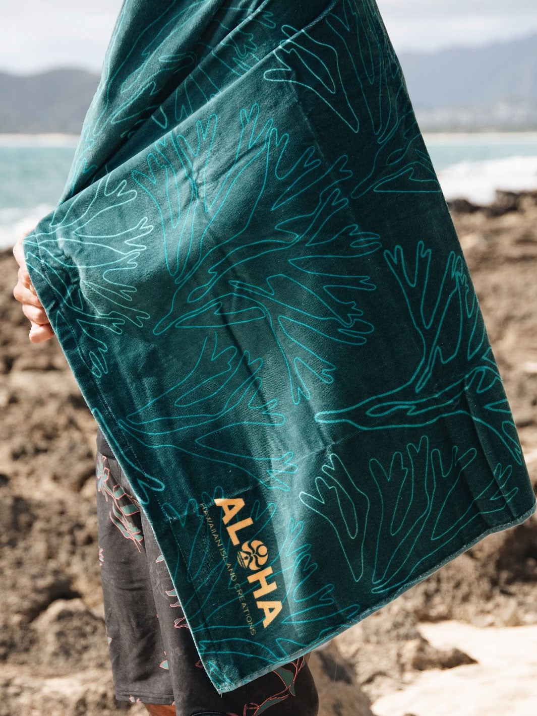HIC LIMU CAMO TOWEL - BLUE