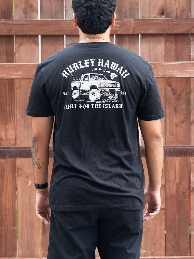 HURLEY LIFTED TRUCK TEE - BLACK