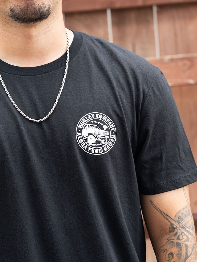HURLEY LIFTED TRUCK TEE - BLACK