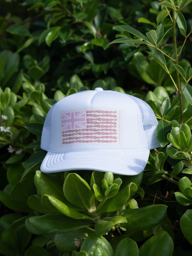 HIC LOKELANI TRUCKER HAT - WHITE