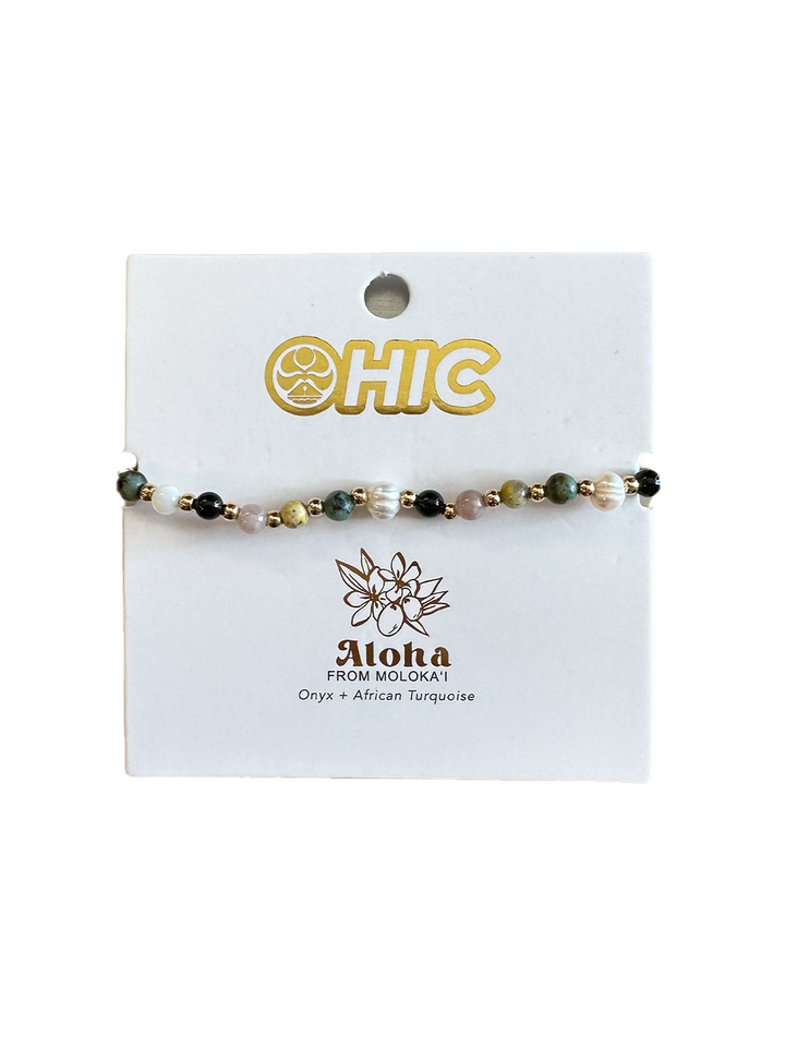 LOTUS & LUNA X HIC 4MM MOLOKAI HEALING BRACELET