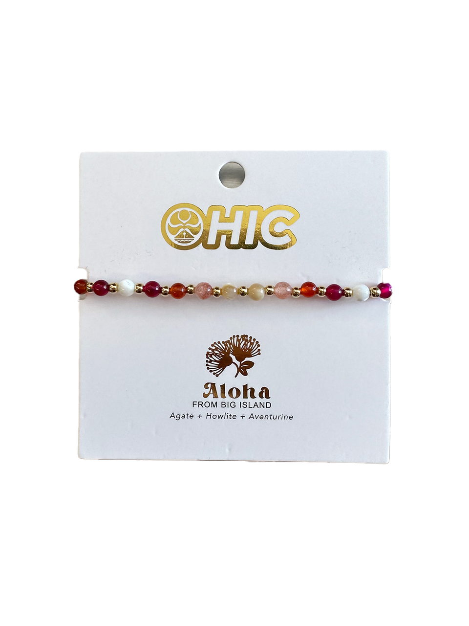 LOTUS & LUNA X HIC 4MM BIG ISLAND HEALING BRACELET