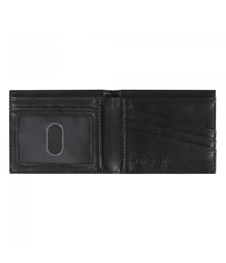 HURLEY ICON BIFOLD WALLET - BLACK