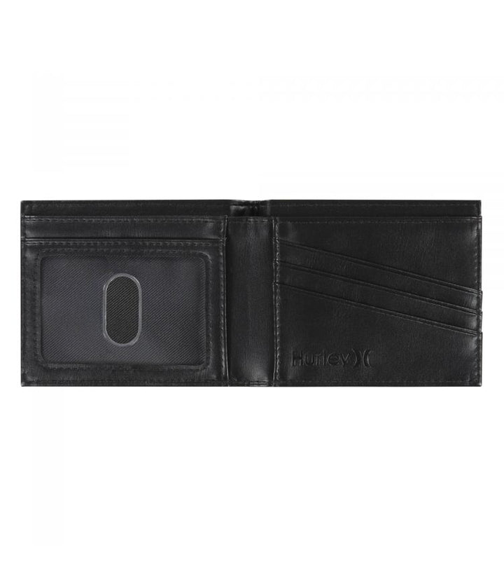 HURLEY ICON BIFOLD WALLET - BLACK