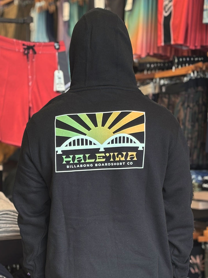 BILLABONG HALEIWA RISING SUN FLEECE - BLACK