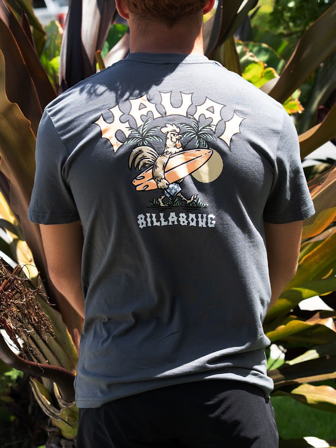 BILLABONG MASCOT HAWAII TEE - CHARCOAL