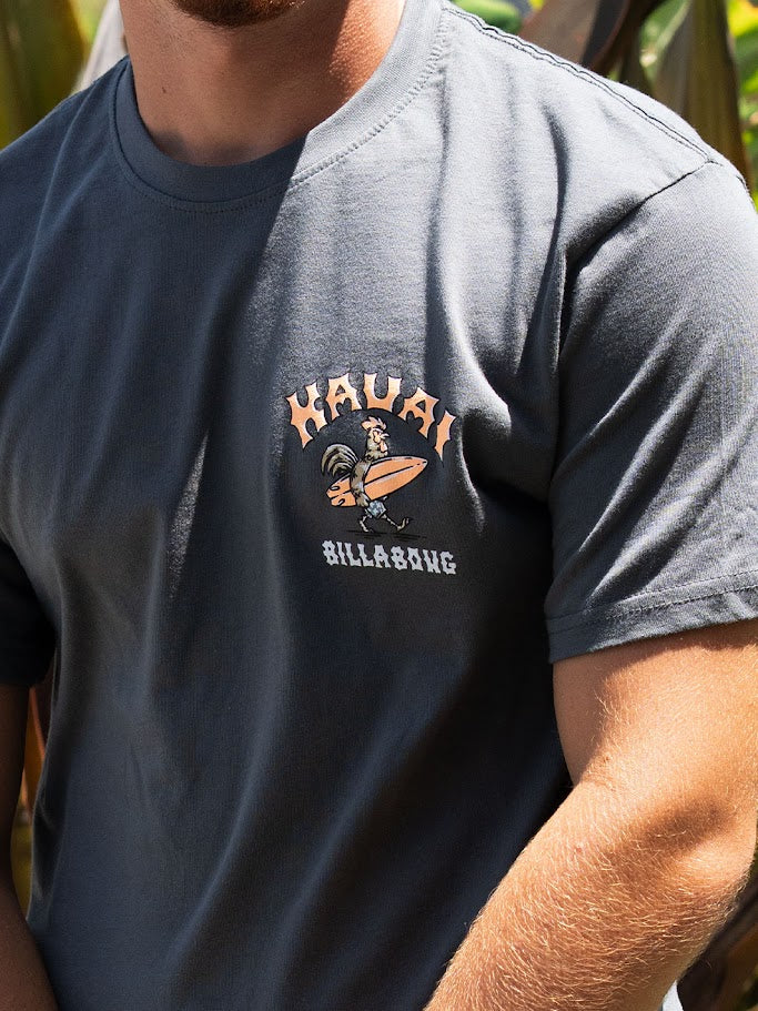 BILLABONG MASCOT HAWAII TEE - CHARCOAL