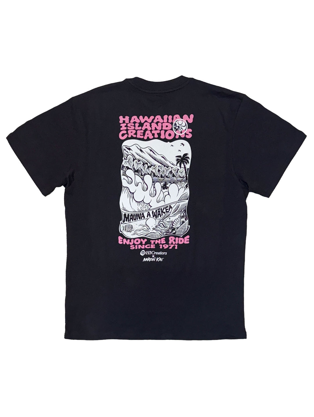 HIC MAUNA A WAKEA AARON KAI  BIG BRADDAH TEE - BLACK