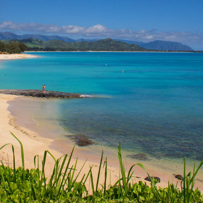 Pristine Kailua Beach on Oahu's Windward shore.