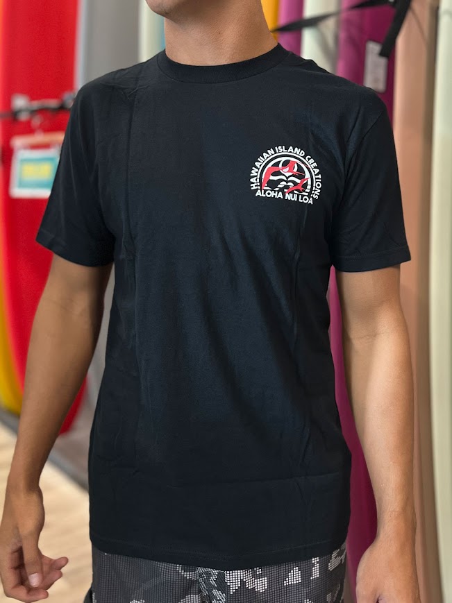 HIC IWA STAMP TEE - BLACK