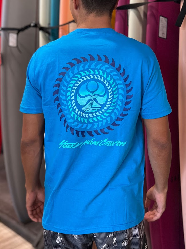 HIC SPINNING WHEEL TEE - SAPHIRE