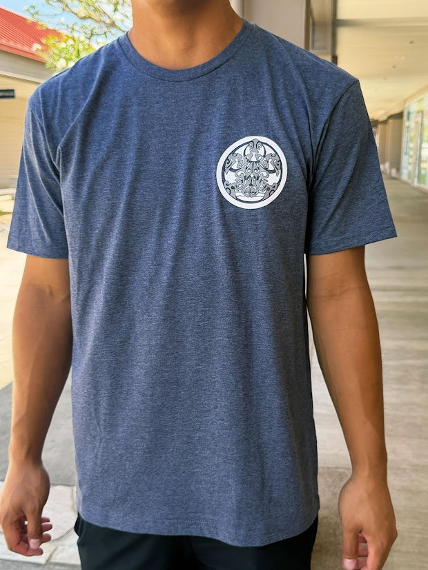 HIC NEON HONU TEE - HEATHER NAVY