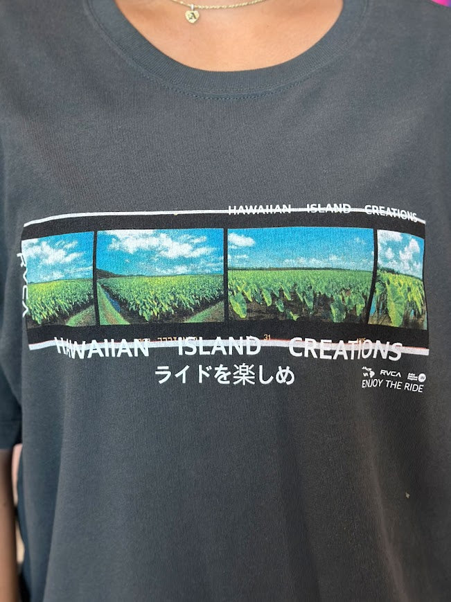 RVCA X HIC PHOTOSTRIP BF TEE - BLACK – Hawaiian Island Creations