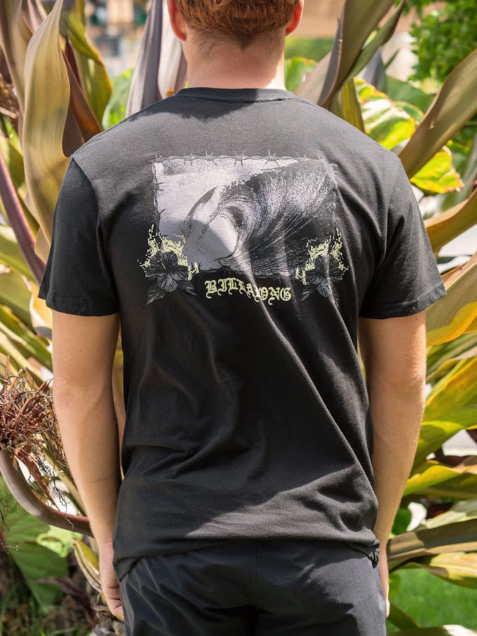 BILLABONG OAHU HI TEE - BLACK