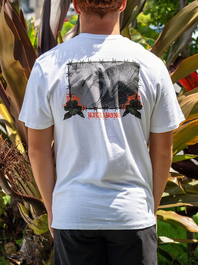 BILLABONG OAHU HAWAII TEE - WHITE