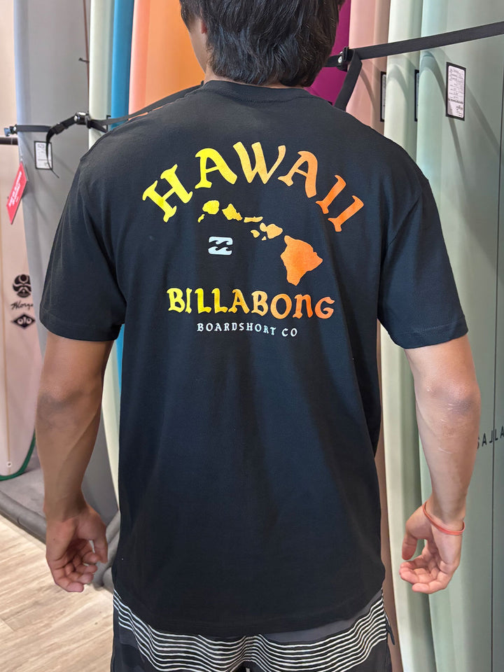 BILLABONG ISLAND CHAIN BASIC TEE - BLACK