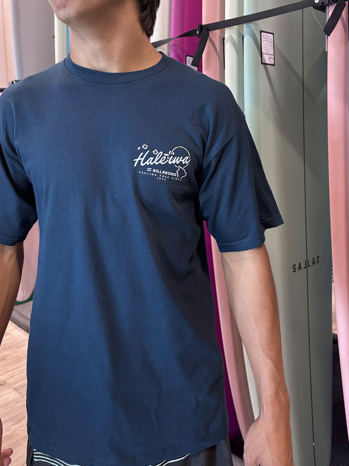 BILLABONG SURF TOUR BASIC TEE - NAVY