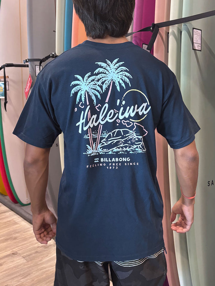 BILLABONG SURF TOUR BASIC TEE - NAVY