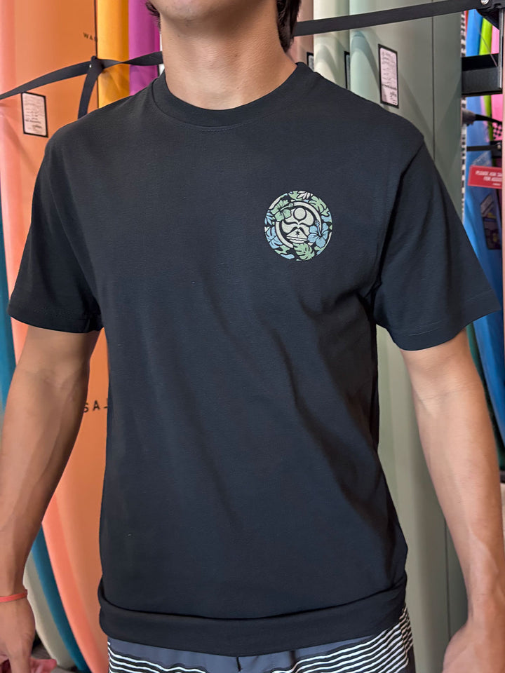 HIC CAMO FLOWERS TEE - BLACK