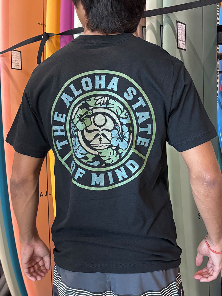 HIC CAMO FLOWERS TEE - BLACK