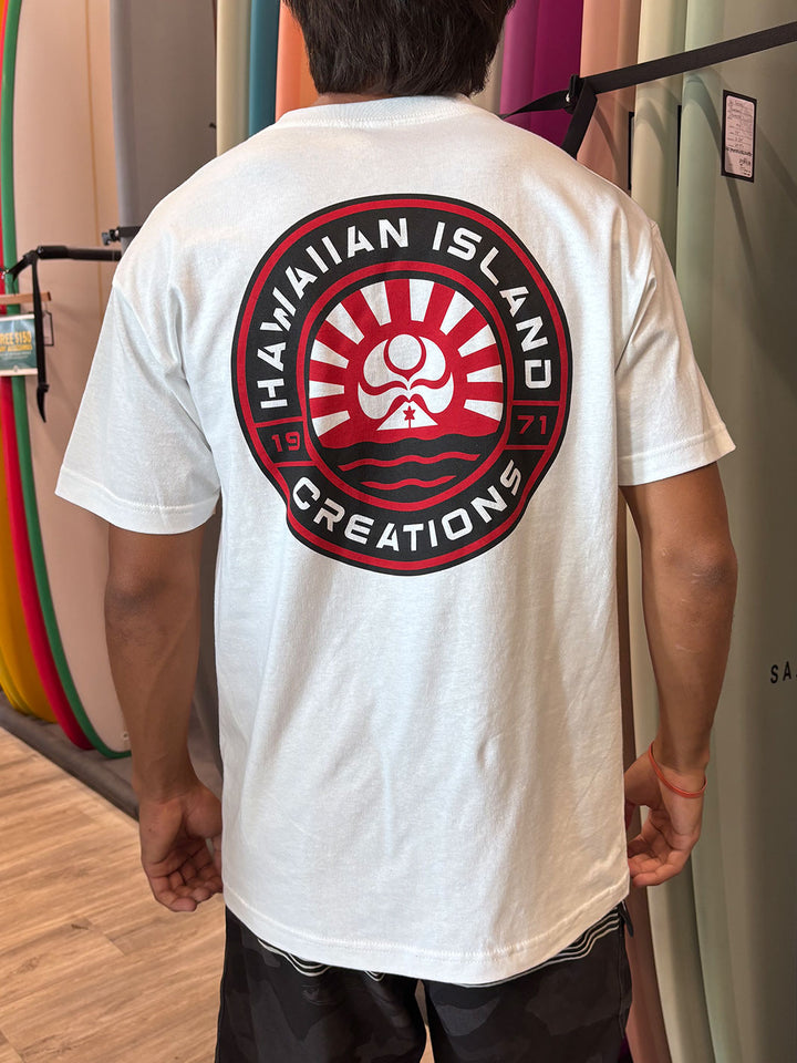 HIC RISING SUN EMBLEM TEE - WHITE