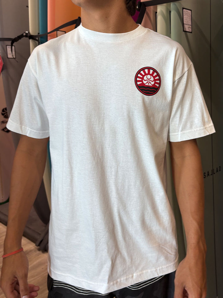 HIC RISING SUN EMBLEM TEE - WHITE