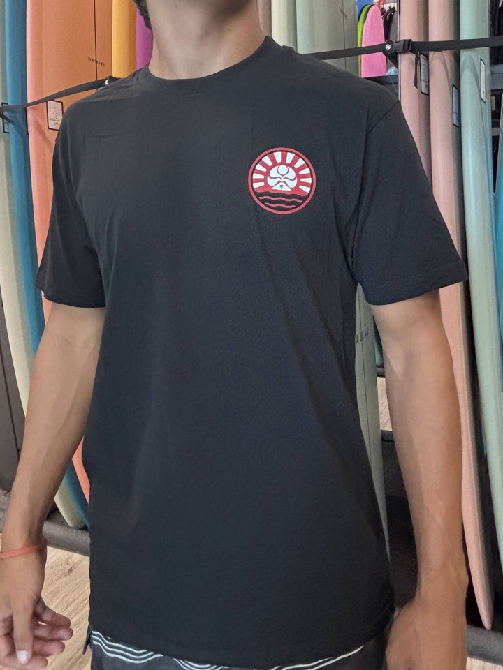 HIC RISING SUN EMBLEM TEE - BLACK