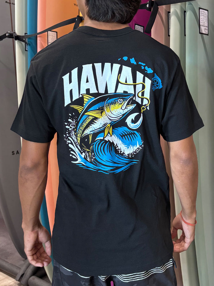 HIC TUNA WAVE TEE - BLACK