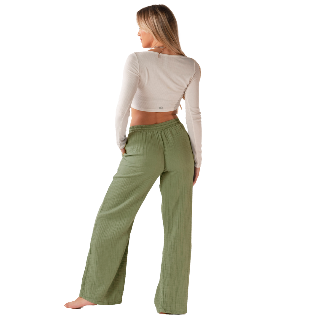 LOTUS AND LUNA X HIC PETITE CABANA PANT - OLIVE