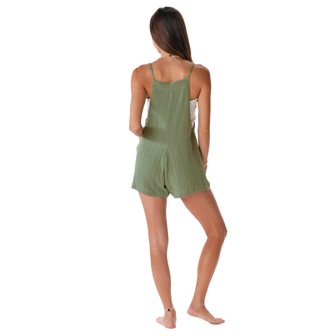 LOTUS AND LUNA X HIC ROMPER - OLIVE