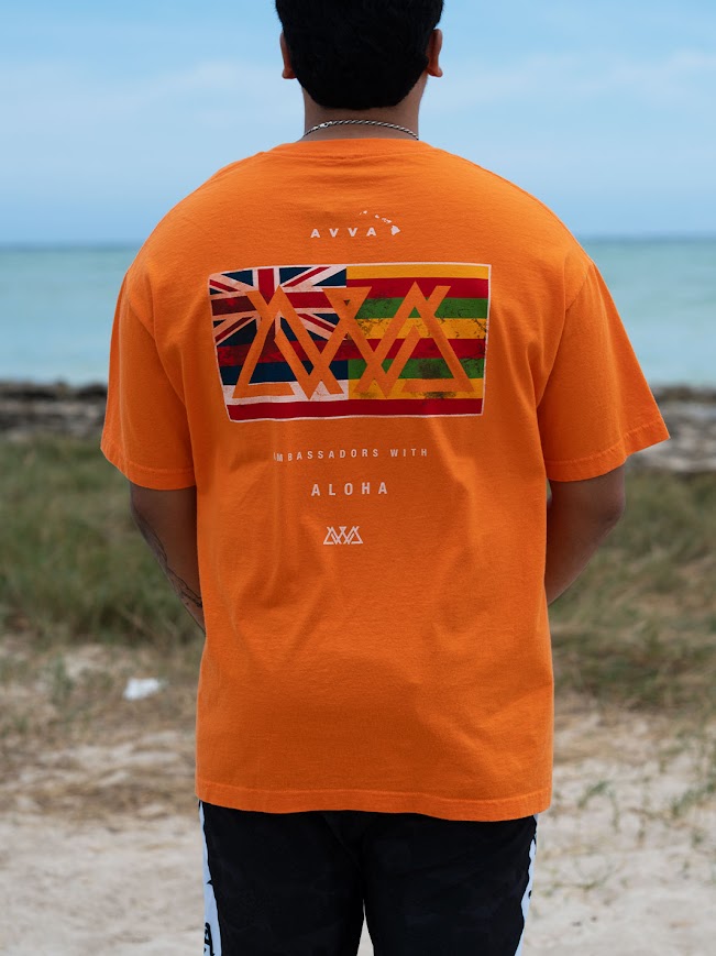 AVVA BEACH STREET TEE - FADED ORANGE