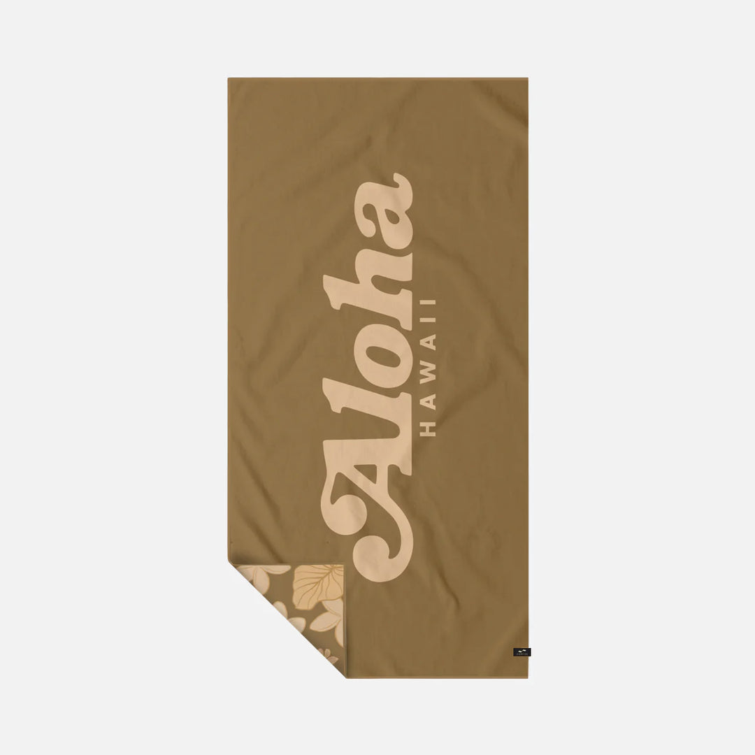 SLOWTIDE PLUMERIA QUICK DRY TOWEL - BRONZE