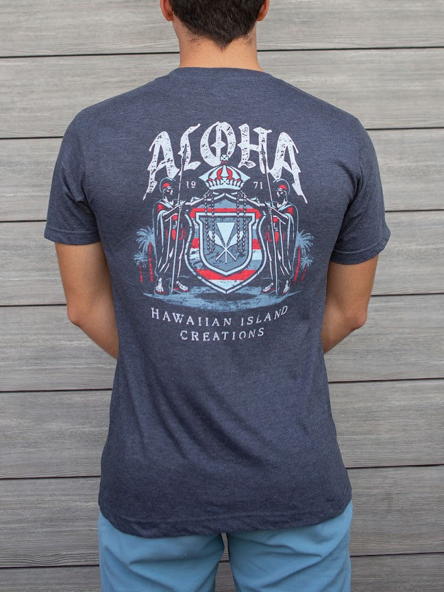 HIC PROTECT THE CREST TEE - CHARCOAL HEATHER