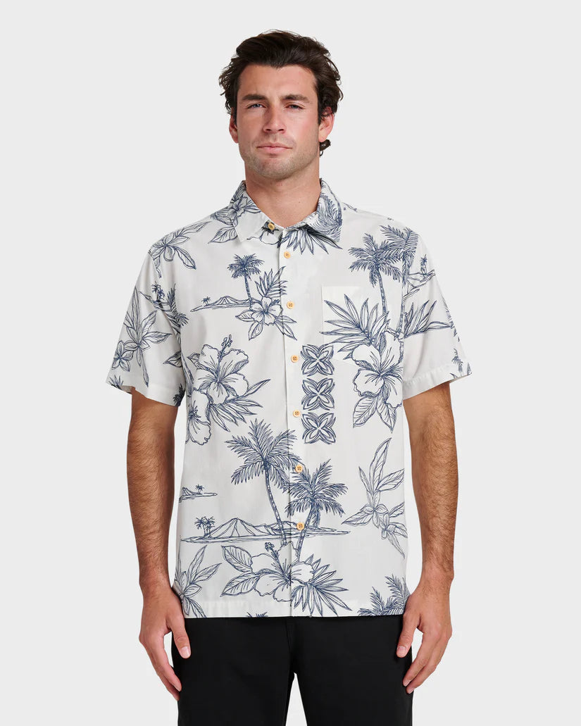 Quiksilver Men's Waterman Scenic Drive Shirt White | XL Quiksilver Men's Waterman Scenic Drive Shirt White | XL
