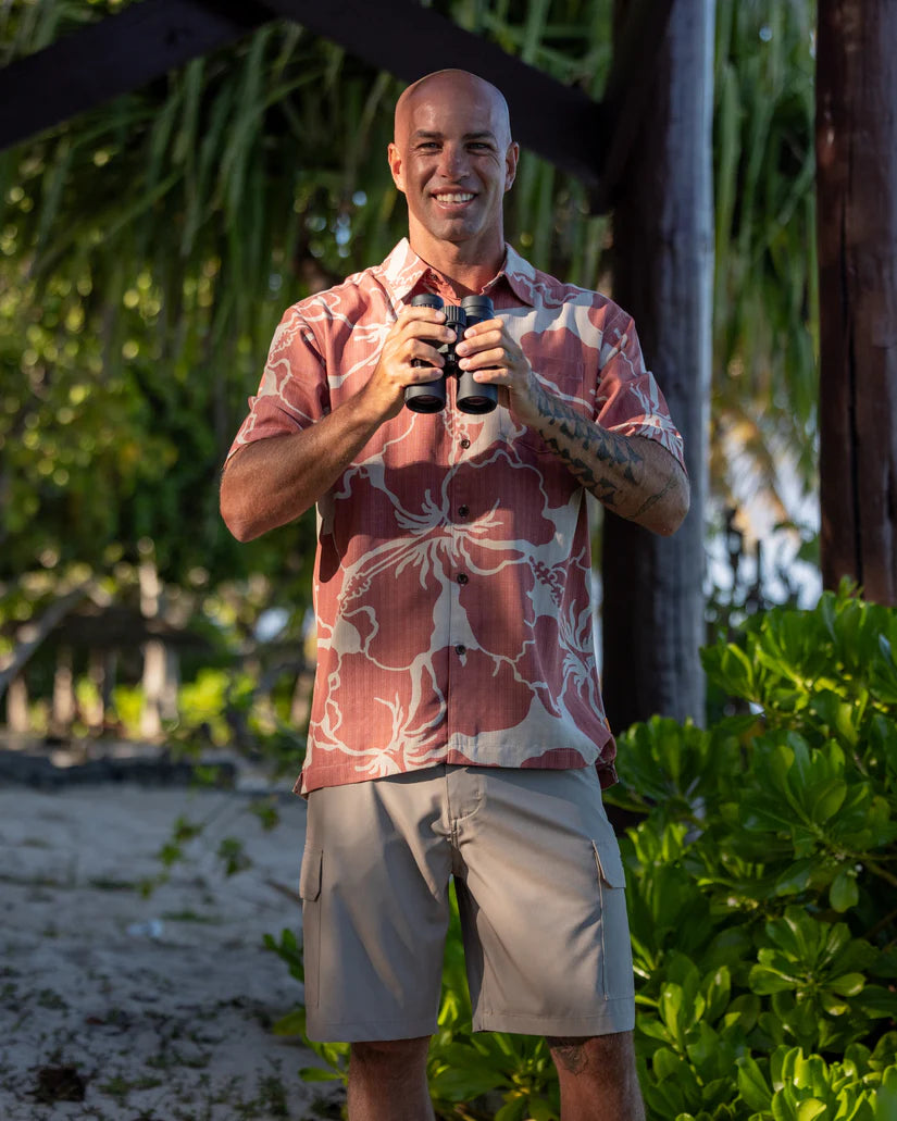 QUIKSILVER WATERMAN BAY BREEZE WOVEN - MARSALA RED (MPD0)